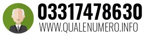 Numero di telefono 03317478630 03317478630