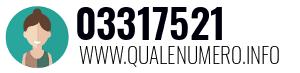 Numero di telefono 03317521 03317521