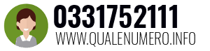 Numero di telefono 0331752111 0331752111