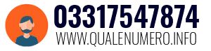 Numero di telefono 03317547874 03317547874