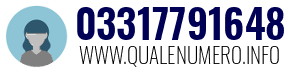 Numero di telefono 03317791648 03317791648