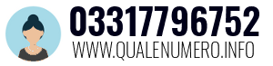 Numero di telefono 03317796752 03317796752
