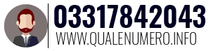 Numero di telefono 03317842043 03317842043