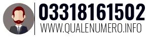 Numero di telefono 03318161502 03318161502