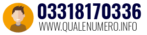 Numero di telefono 03318170336 03318170336