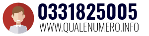 Numero di telefono 0331825005 0331825005