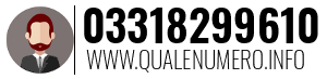 Numero di telefono 03318299610 03318299610