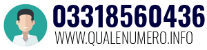 Numero di telefono 03318560436 03318560436