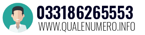 Numero di telefono 033186265553 033186265553