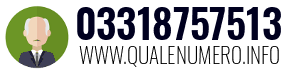 Numero di telefono 03318757513 03318757513