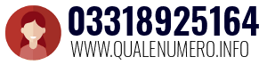 Numero di telefono 03318925164 03318925164