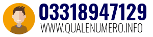 Numero di telefono 03318947129 03318947129