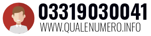 Numero di telefono 03319030041 03319030041
