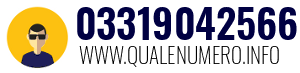 Numero di telefono 03319042566 03319042566