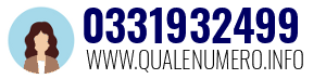Numero di telefono 0331932499 0331932499