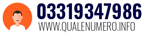 Numero di telefono 03319347986 03319347986
