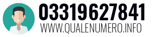 Numero di telefono 03319627841 03319627841