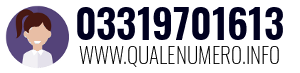 Numero di telefono 03319701613 03319701613