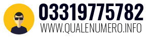 Numero di telefono 03319775782 03319775782
