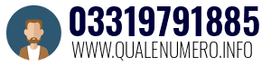 Numero di telefono 03319791885 03319791885