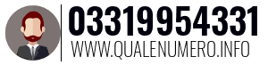 Numero di telefono 03319954331 03319954331