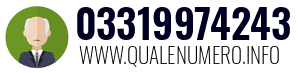 Numero di telefono 03319974243 03319974243