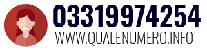 Numero di telefono 03319974254 03319974254