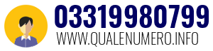 Numero di telefono 03319980799 03319980799