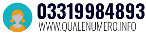 Numero di telefono 03319984893 03319984893