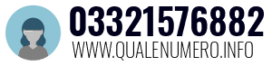 Numero di telefono 03321576882 03321576882