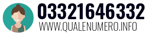 Numero di telefono 03321646332 03321646332