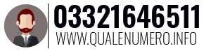 Numero di telefono 03321646511 03321646511