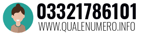 Numero di telefono 03321786101 03321786101