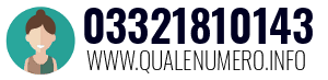 Numero di telefono 03321810143 03321810143