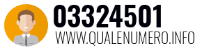 Numero di telefono 03324501 03324501