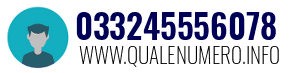 Numero di telefono 033245556078 033245556078