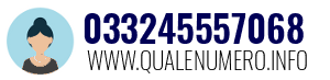 Numero di telefono 033245557068 033245557068