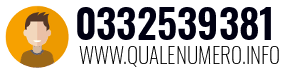 Numero di telefono 0332539381 0332539381