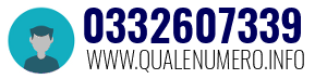 Numero di telefono 0332607339 0332607339