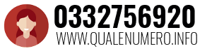 Numero di telefono 0332756920 0332756920