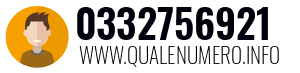 Numero di telefono 0332756921 0332756921