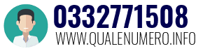 Numero di telefono 0332771508 0332771508