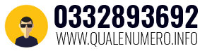 Numero di telefono 0332893692 0332893692