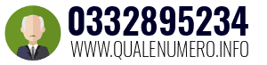 Numero di telefono 0332895234 0332895234