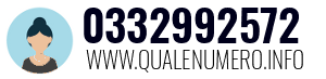 Numero di telefono 0332992572 0332992572