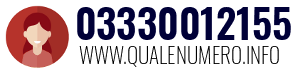 Numero di telefono 03330012155 03330012155