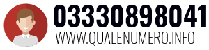 Numero di telefono 03330898041 03330898041