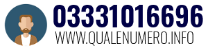 Numero di telefono 03331016696 03331016696