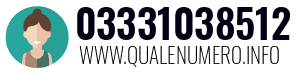 Numero di telefono 03331038512 03331038512