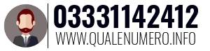 Numero di telefono 03331142412 03331142412